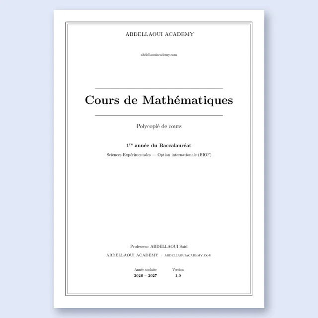 Couverture : Cahier d’élève